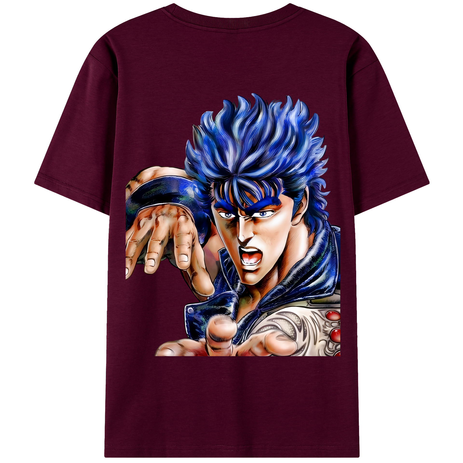 （画像用） 北斗の拳 Fist of the North Star レディース半袖Tシャツ(バックプリント)